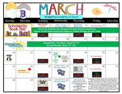 March Calendar